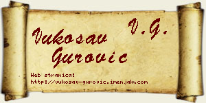 Vukosav Gurović vizit kartica